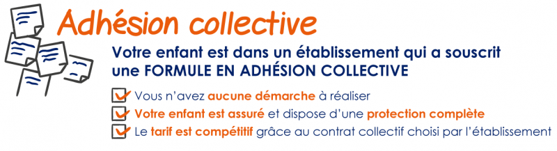 Infographie Adhésion Collective Assurance Scolaire 